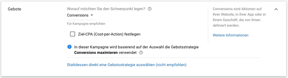 Gebotsstrategie